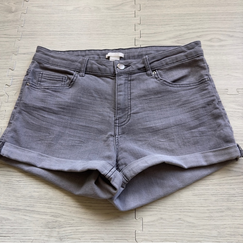 H&M Gray Denim Shorts